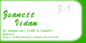zsanett vidam business card